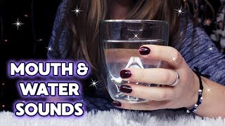 ASMR ♥︎ Mouth Sounds  Swallowing Gulping Slurping Swishing  No Talking ✦ [upl. by Reffotsirk]