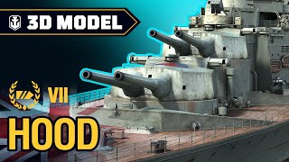 Dry Dock HMS Hood — British battleship  World of Warships [upl. by Dickerson455]