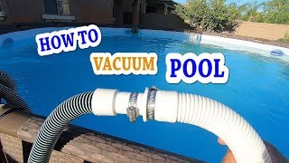 HOW TO VACUUM POOL SAND FILTER [upl. by Mauceri]