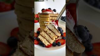 Healthy Breakfast Idea Fluffy Pancakes highprotein amp glutenfree🤩 healthybreakfast glutenfree [upl. by Adrienne]