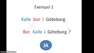 Lätt svensk grammatik  Ordföljd [upl. by Yliah]