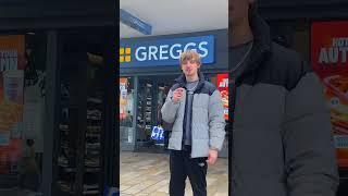 I Tested Every Item From GREGGS review greggs trending [upl. by Lundin]