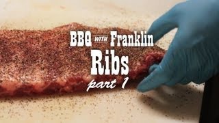 BBQ with Franklin Pork Ribs part 1 [upl. by Prevot69]