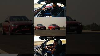 MercedesAMG C43 vs BMW M340i Which is faster shorts [upl. by Nalyad713]