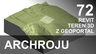 Revit  Teren 3d z Geoportal  Tutorial 72 [upl. by Mcguire]