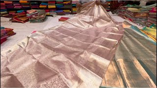 Chickpet Bangalore designer Silk sarees50OffByrappa silksSingle saree courier available [upl. by Nevag]