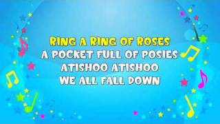 Ring A Ring A Roses  Sing A Long  Nursery Rhyme  KiddieOK [upl. by Lainahtan]