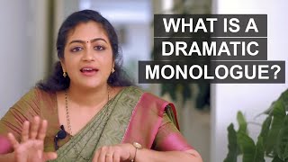 What is a dramatic monologue  English Literature Lessons [upl. by Philemon]