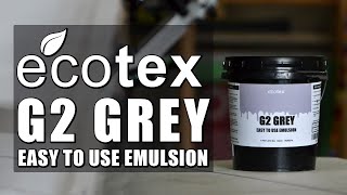 Ecotex ® G2 Grey Emulsion  by Screenprintdirectcom [upl. by Nidak84]