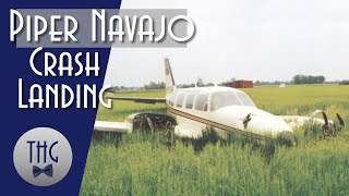 Crash Landing of a Piper Navajo at Kings Lynn [upl. by Naarah301]