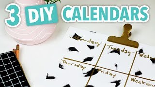 3 DIY Calendars  HGTV Handmade [upl. by Nattie856]