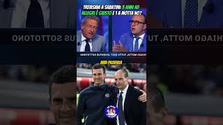 Scontro TrevisaniSabatini su Allegri e Thiago Motta [upl. by Ytnom177]