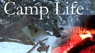 Camp Life  Solo Winter Camping in the Forest  Day 2 [upl. by Airehs]