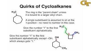 Naming Cycloalkanes [upl. by Ahsetra]