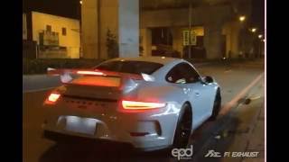 Porsche 991 GT3 X Fi Exhaust​ Insane Super Loud sound [upl. by Amalie671]