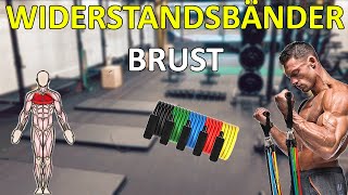 11 Übungen für die Brust mit Widerstandsbändern  Fitness Band für Zuhause oder Unterwegs [upl. by Halette110]