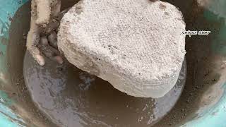 Mud Concrete Crumbling in Water 💦 ASMRasmr OddlySatisfying videos [upl. by Euqinim]