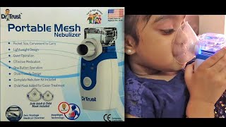 DrTrust Portable Mesh Nebulizer  Unboxing  Operation  Review [upl. by Archer875]