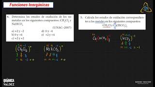 EJERCICIOS DE FUNCIONES INORGÁNICAS  3RO MEGA [upl. by Chara]