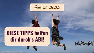 ABITUR 2022 Mit diesen Tipps amp Tricks schaffst DU dein ABI  NRW  Bayern  BW amp vieles mehr [upl. by Noivaz936]