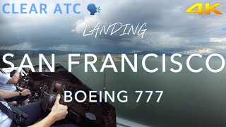 SAN FRANCISCO  BOEING 777 LANDING 4K [upl. by Dita]