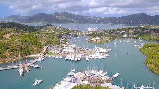 Antigua English Harbour Falmouth Harbour Nelsons Dockyard [upl. by Raffaello]