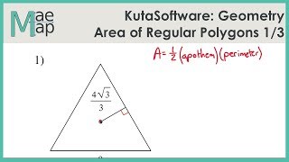 KutaSoftware Geometry Area Of Regular Polygons Part 1 [upl. by Felicio]