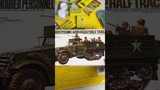 US Armored Personnel Carrier M3A2 HalfTrack 135 tamiya modellismo shorts [upl. by Philemol]