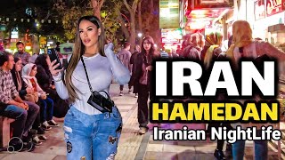 NightWalk 🇮🇷 Walking IN Hamedan City  IRAN Travel vlog [upl. by Sturges]