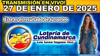 LOTERIA DE CUNDINAMARCA último sorteo del LUNES 27 de Enero de 2025 [upl. by Edgell]