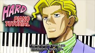 Killer Kiras Theme from JoJos Bizarre Adventure Part 4  Piano Tutorial [upl. by Sinclair]