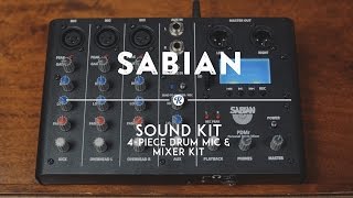 Sabian Sound Kit 4Piece Drum Mic amp Mixer  Reverb Demo Video [upl. by Maxine]