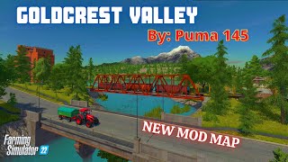 quotGOLDCREST VALLEYquot FS22 Map TourReview  New Mod Map  Farming Simulator 22  PS5 [upl. by Torbert]