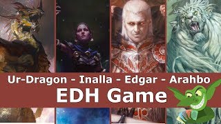 UrDragon vs Inalla vs Edgar Markov vs Arahbo EDH  CMDR game play for Magic The Gathering [upl. by Gilmour]