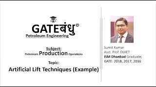 Production  A\L Techniques  Example  point of gas injection  Sumit Kumar [upl. by Ydna]