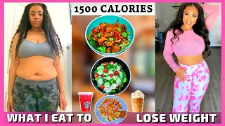 WHAT I EAT IN A DAY TO LOSE 25 POUNDS IN 1 MONTH  1500 Calories  No Restrictions  Rosa Charice [upl. by Molahs]