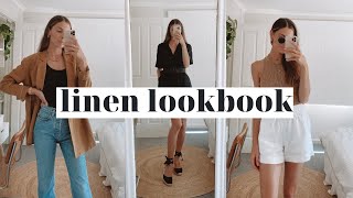 Easy Linen Outfit Ideas  LINEN LOOKBOOK [upl. by Ailaro]