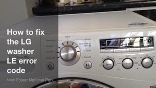 How to fix LG Washing Machine LE Error Code  Upgraded 6501KW2002A Part [upl. by Godfry950]