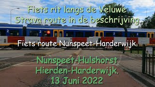 Nederland  fietsland Route Vanaf Nunspeet naar Harderwijk Knooppunten route 12 Juni 2022 [upl. by Corwun]