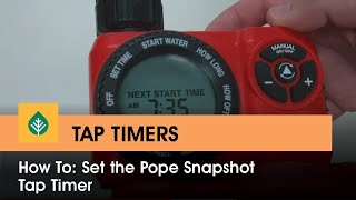 How To Set the Pope Snapshot Tap Timer [upl. by Irbua526]