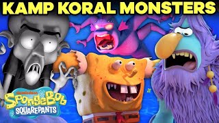 Every MONSTER in Kamp Koral 😈👹🐉😮  SpongeBob [upl. by Nnair861]