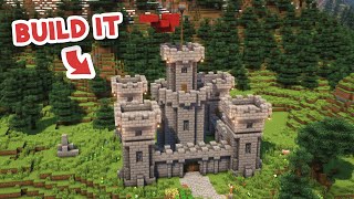 How to Build a Medieval Castle in Minecraft TUTORIAL [upl. by Nicky]