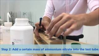 Testing for ammonia gas [upl. by Emili]