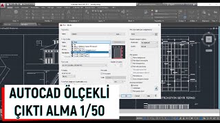 AUTOCAD ÖLÇEKLİ ÇIKTI ALMA PLOT KOMUTU İLE 150 ÖLÇEKLİ OZALİT ÇIKTISI ALMA [upl. by Aihseuqal]