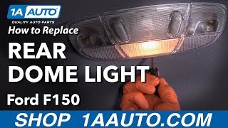 How to Replace Rear DomeMap Light Bulb 0914 Ford F150 [upl. by Nnayllek]