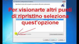 Guida al Computer  QuickClip N°24 Ripristino configurazione sistema [upl. by Netsyrk]