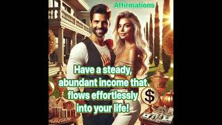 Attract a steady and lavish INCOME 💰💶 Affirmations inspired by Dr R Millikan [upl. by Tehr447]