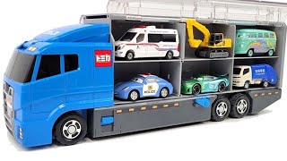 13 Types Cars Tomica ☆ Open Tomica and place it on big Okataduke convoy [upl. by Goodhen151]