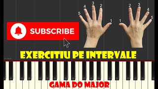 🎹 Exercitiu intervale Do major [upl. by Kitrak]