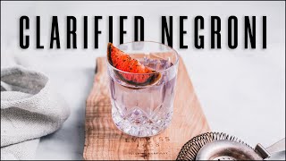 Clarified Negroni  How to clarify cocktails part 2 [upl. by Mak]